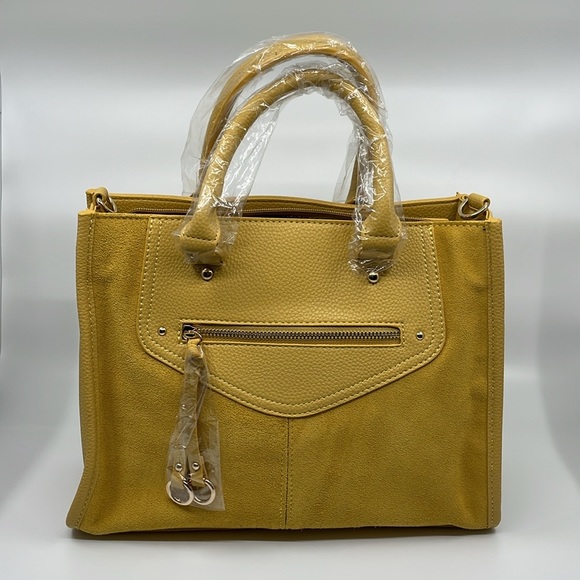 Handbags - Suede satchel bag•Mod Cloth